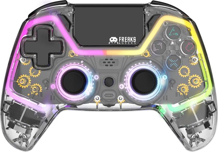 Actual product image Freaks and Geeks Trade Invaders - Polychroma 4 Wireless Controller - PS4/PS3/Android/IOS/PC (Android, iOS, PC, PS3, PS4)