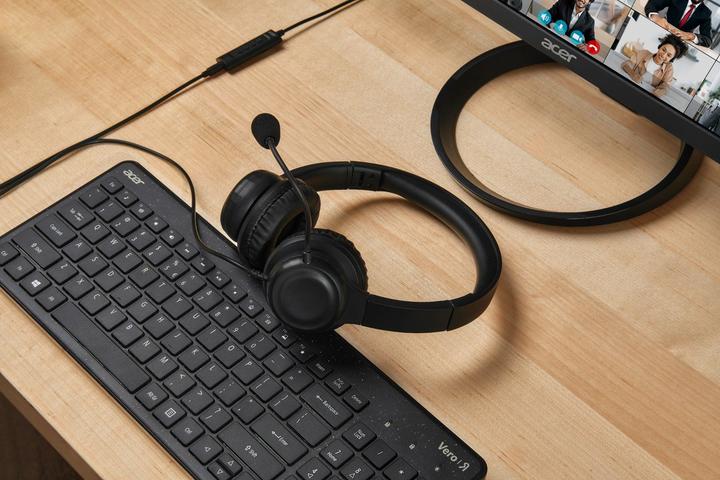 Produktbild Acer HEADSET Office USB Noir (Kabelgebunden, USB-A)