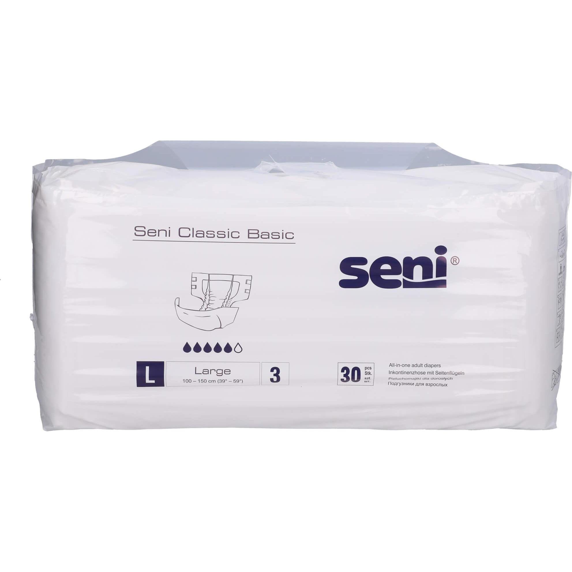 Seni, Inkontinenzhygiene, CLASSIC BASIC Large, 30 St (30 x, Large)