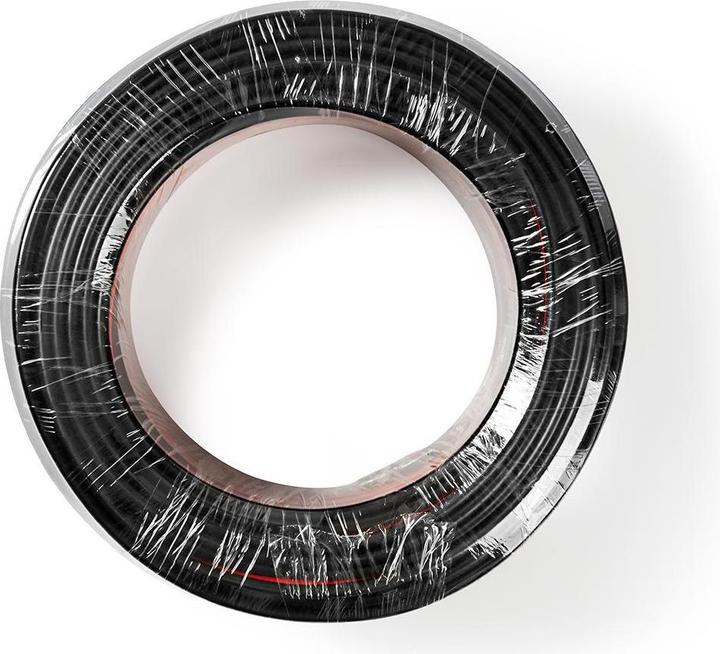 Immagine prodotto Nedis Cavo per altoparlanti 2X 2,50 mm² CCA 25,0 m PVC rotondo rosso/nero avvolto (25 m, 2.50 mm².)