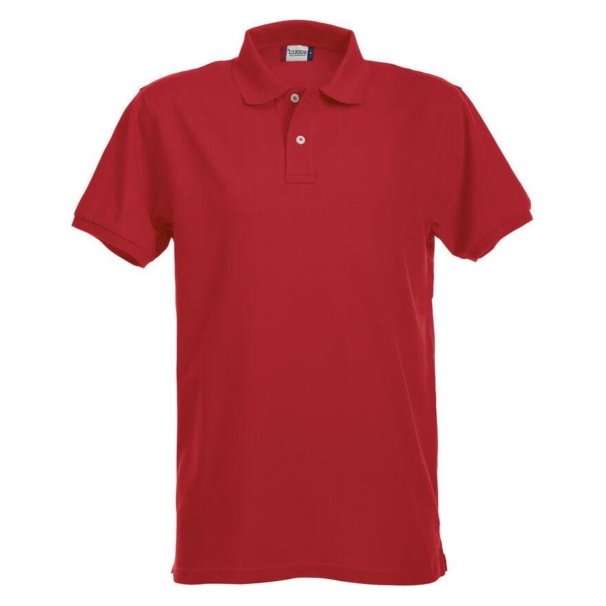 Clique, Herren, Shirts, Stretch Premium Polo, Rot, (L)
