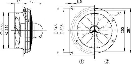 Produktbild Maico MAI DZS 20/2 B E Ex e Wandventilator