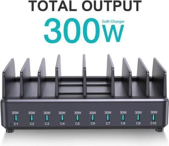 Produktbild MU Classic 300W 10-Port USB-C Ladestation (30 W, 10 Ports)