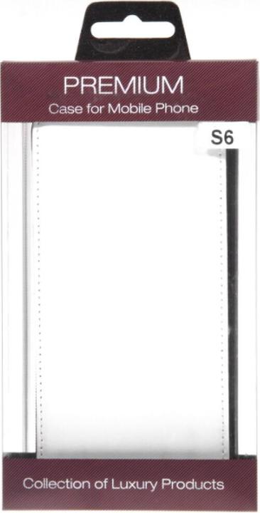 Produktbild OEM Slim Leather Flip Case for Galaxy S6 - white (Samsung Galaxy S6)