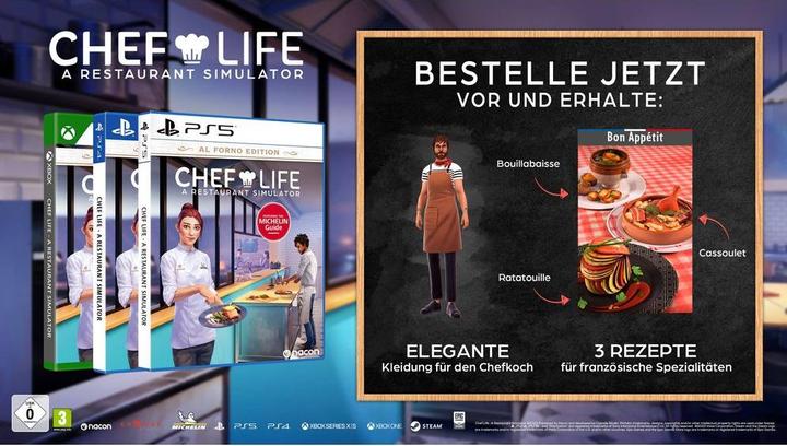 Actual product image Nacon Gaming Chef Life: A Restaurant Simulator - Al Forno Edition (Switch, DE)