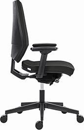 Produktbild Powerton ERGO SIMA Ergonomischer Bürostuhl, Schwarz (43 - 51 cm)
