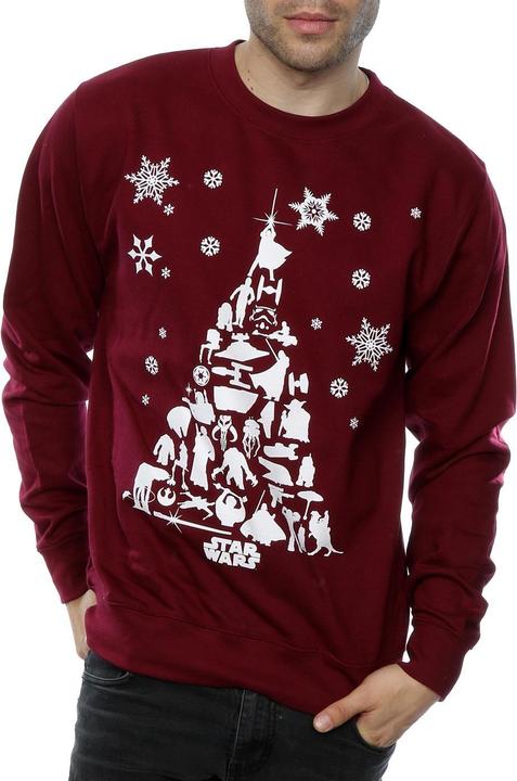 Immagine prodotto Star Wars Christmas Tree Felpa Uomo (XL)