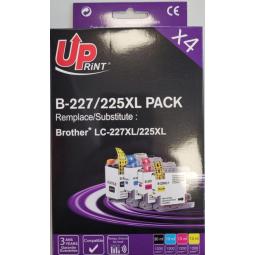 Print Druckerzubehör Uprint UPrint Brother 225XL BK (30ml)+C+M+Y (13ml) (B-227/225XL-4PACK-UP)