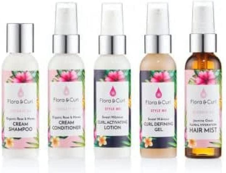 Actual product image Flora & Curl Flora And Curl Women's Mini Essentials Hair Set 5 Pieces (Hair care set)