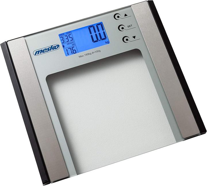 Adler MS 8146 Personenwaage Quadratisch, Elektronische Personenwaage (180 kg)