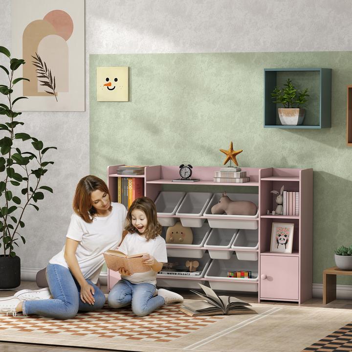Actual product image Aiyaplay Kinderregal MDF, Stahl Rosa