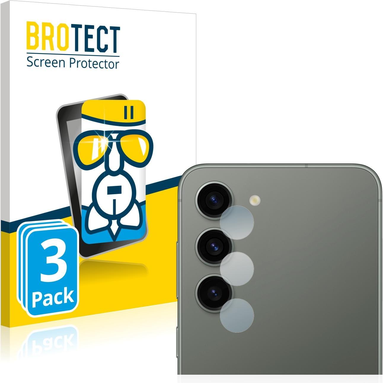 BROTECT AirGlass Panzerglasfolie (3 Stück, Samsung Galaxy S21), Smartphone Schutzfolie, Transparent