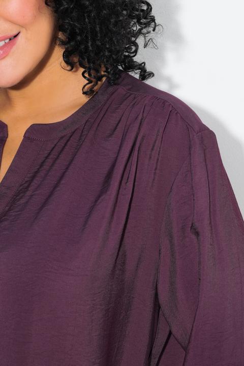Immagine prodotto Ulla Popken Blusa dal taglio oversize con scollo a tunica e maniche a 3/4 (42, 44)