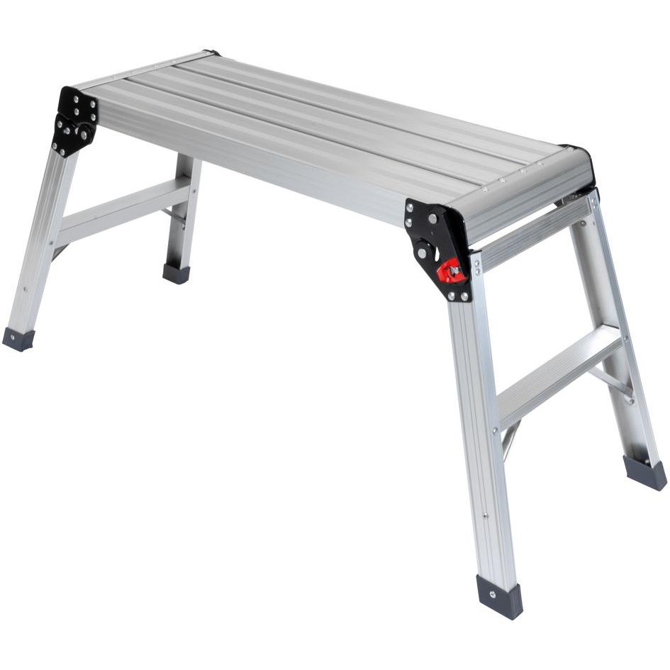 Güde, Scala a pioli, Piattaforma di lavoro in alluminio (Piattaforma di lavoro, 110 cm)