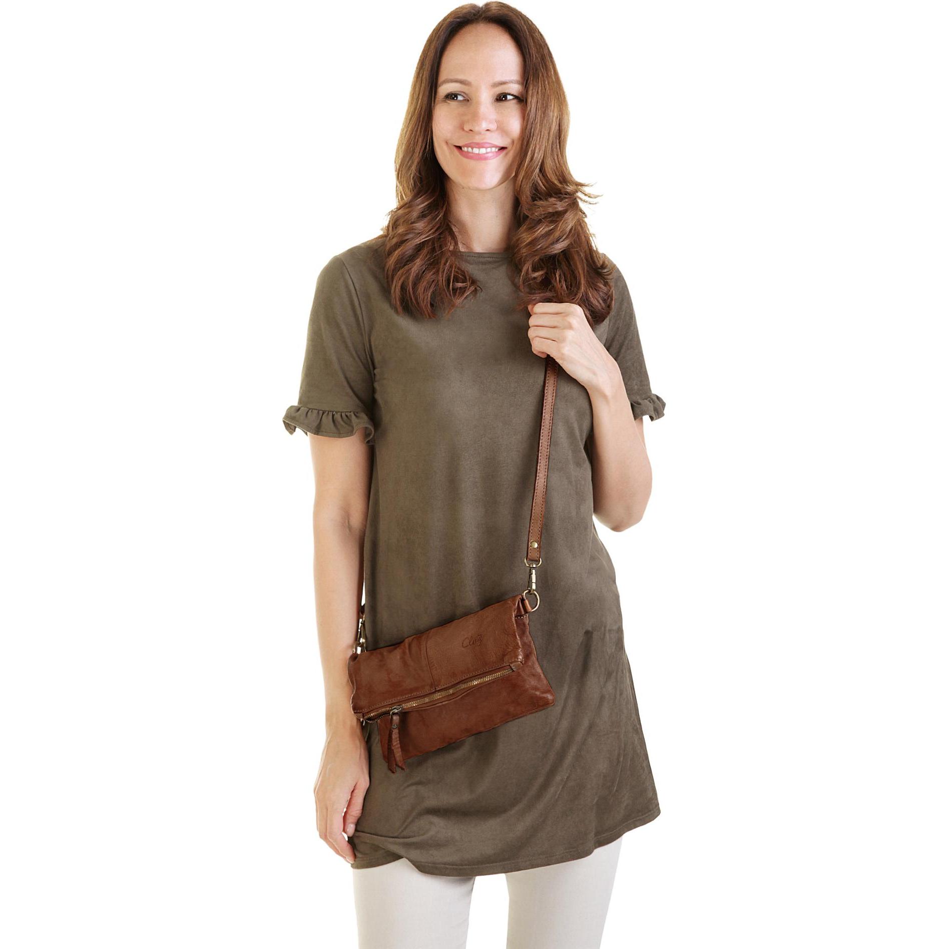 Thumbnail - Cluty, Handtasche, Abendtasche, Braun