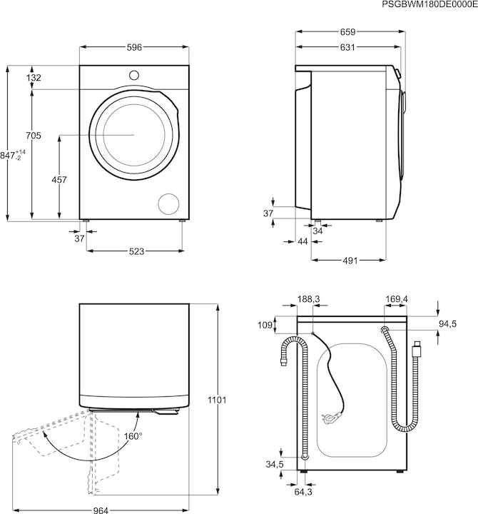 Immagine prodotto Electrolux WAGL6E500 (9 kg, A sinistra)