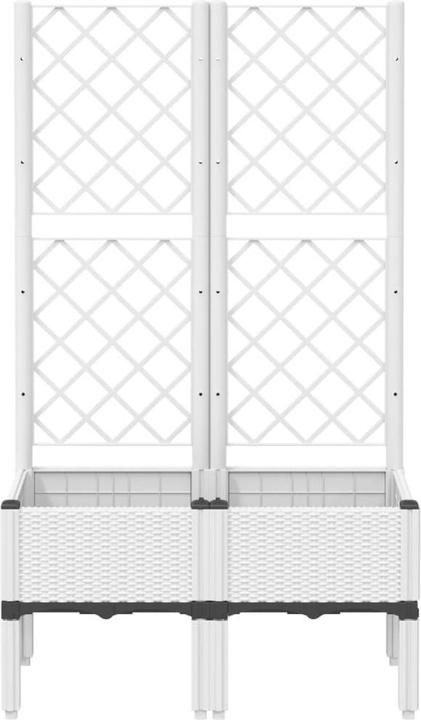 Image du produit vidaXL Bac à plantes avec treillis PP