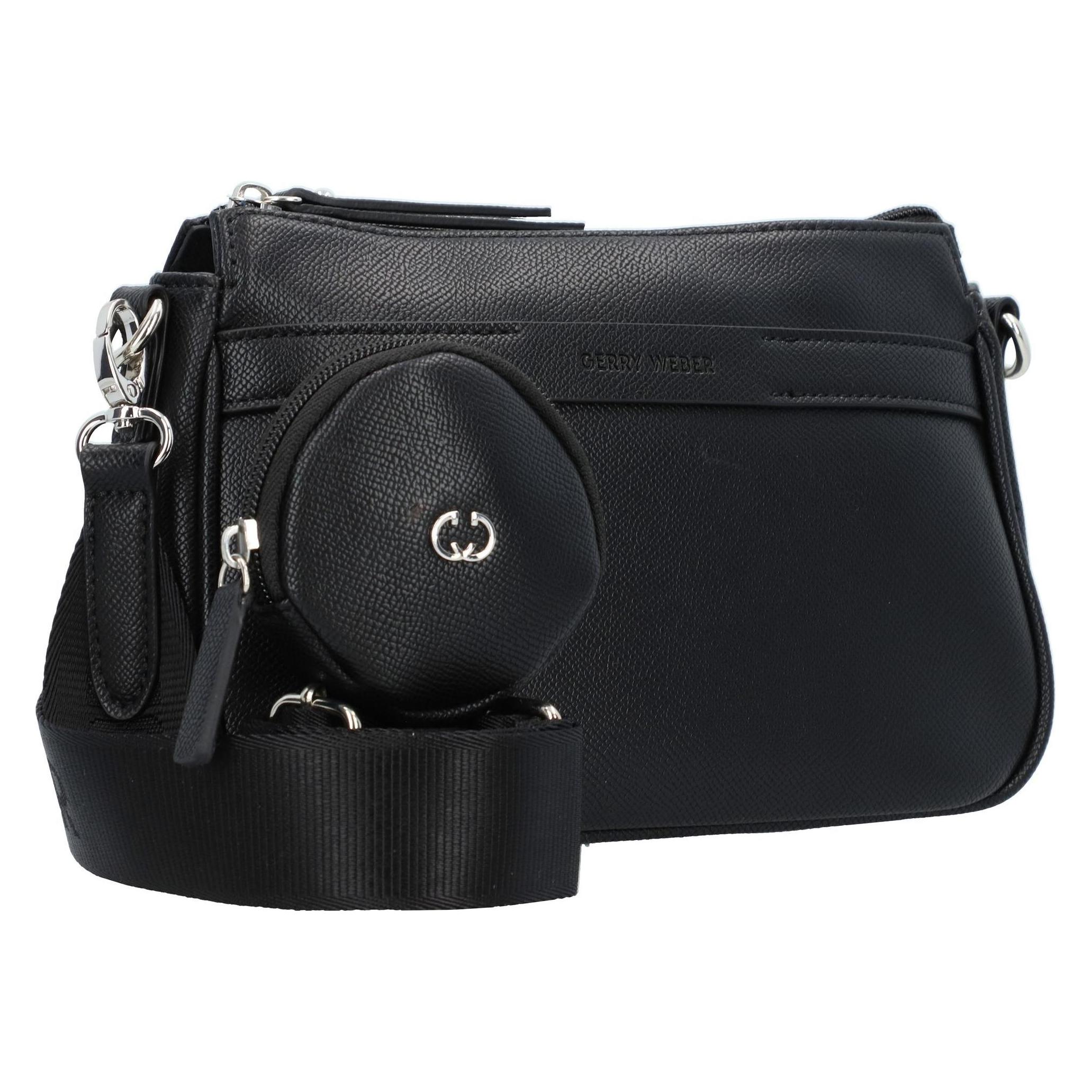 Gerry Weber, Damen, Handtasche, Zeitgeist Umhängetasche 24 Cm, Schwarz