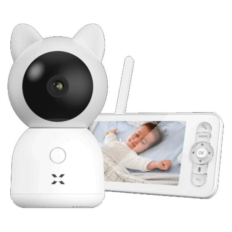 Xenon, Babyfoon, X7202 Smart Baby Camera With Monitor, Wi-Fi, 2.4 Ghz, 3 Mp, 2-way Audio, Sd, White (X7202) (Video & Audio)