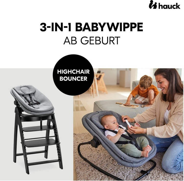 Actual product image Hauck Hochstühle Arketa Beech 4-tlg. Newborn Set - Hochstuhl (High chair booster seat)