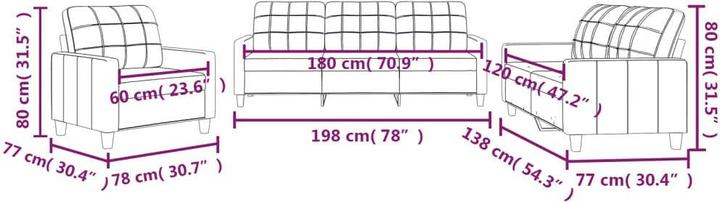 Produktbild vidaXL Sofagarnitur (Polstergruppe)