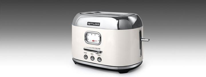 Productafbeelding Muse MS120 SC Roestvrijstalen broodrooster beige