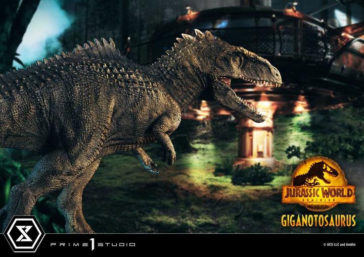 Actual product image Hot Toys JURASSIC WORLD DOMINION - Giganotosaurus - Statuette 48cm