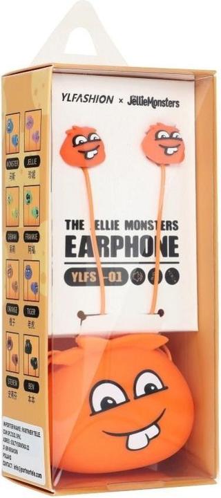 Productafbeelding Techonic Bedrade koptelefoon Jellie Monster Oortelefoon JELLIE MONSTER Oranje YLFS-01 Jack 3,5mm oranje
