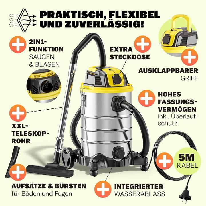 Produktbild Monzana Nass-Trockensauger mit Blasfunktion (Nass-Trockensauger)