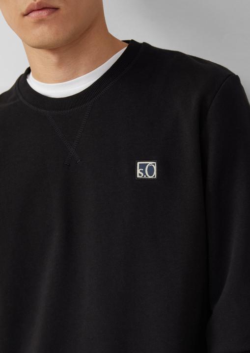 Produktbild s.Oliver Sweatshirt Sweatshirt aus Baumwollmix mit Crew Neck (S)