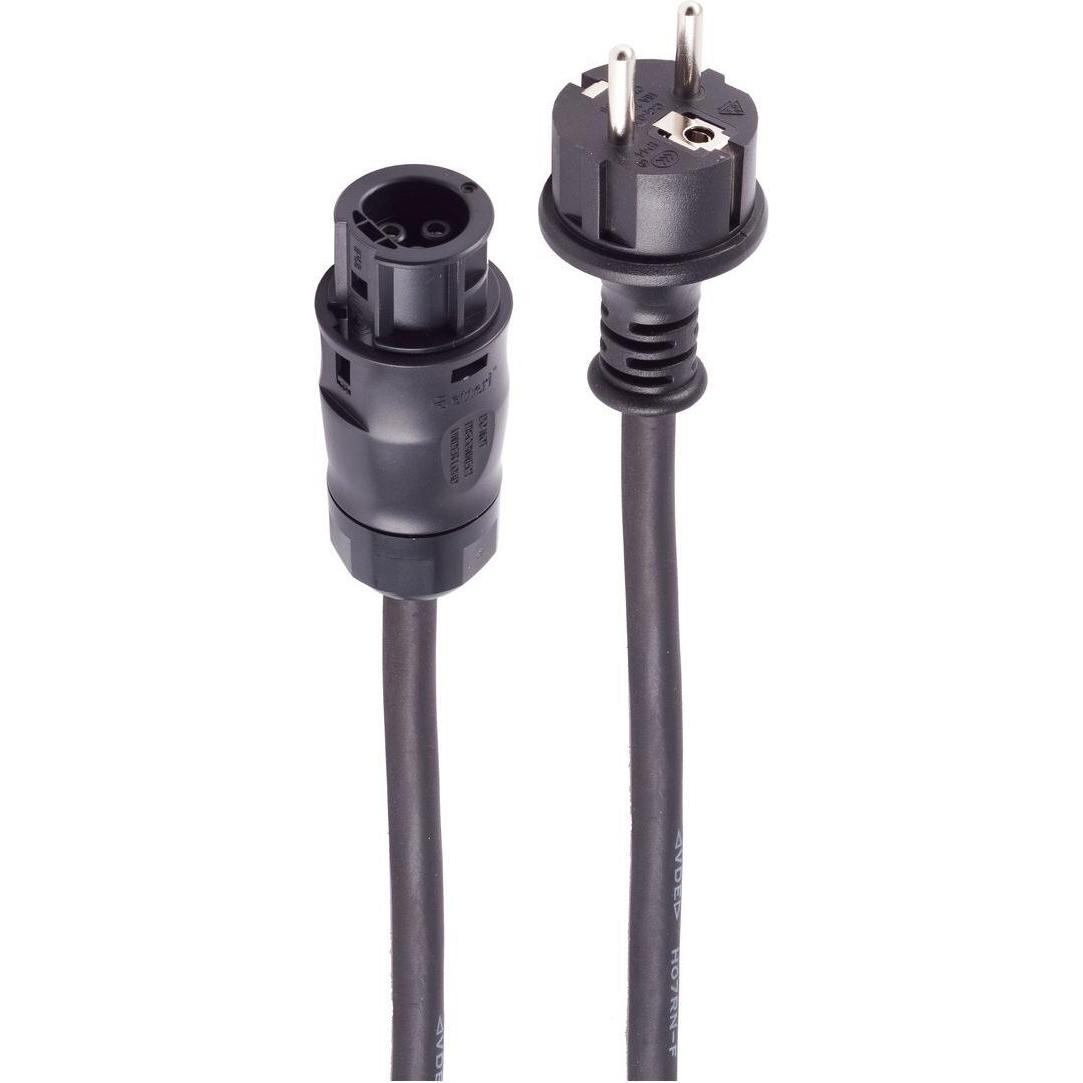 Shiverpeaks -PV Strom-Einspeisekabel, BC01-CEE 7/7, 5m (BS02-40055) (5 m), Cavo di alimentazione, Nero