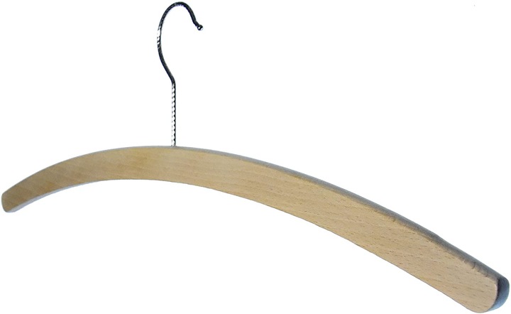 Produktbild Hagspiel Kleiderbügel aus Buchenholz, 90 Stk.,roh, Standard (90 x)