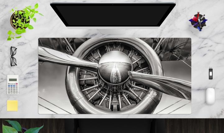 Produktbild CoverYourDesk Schreibtischunterlage Flugzeug Propeller