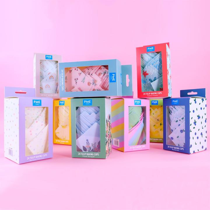 Produktbild PME Muffin Backform Blumen 24 Stück, Materialtyp: Papier (10 cm)