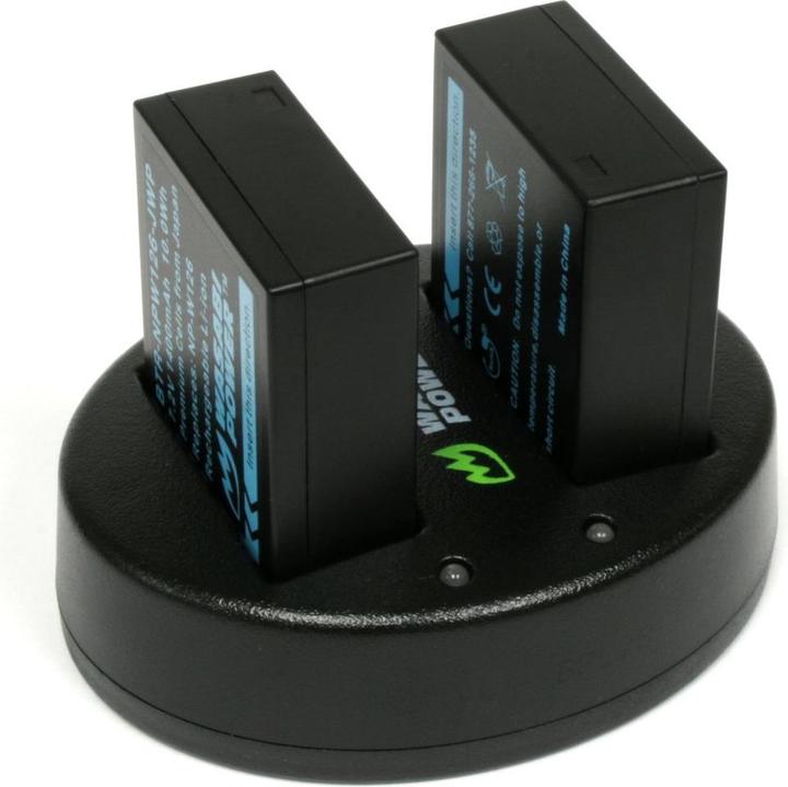 Image du produit Wasabi Power 2 batteries NPW126 et chargeur Dual (Chargeur de batterie d'appareil photo)