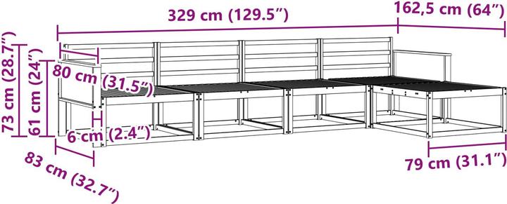 Produktbild vidaXL Gartenmöbel