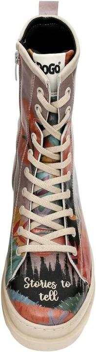 Actual product image Dogo Vegan Leather Multicolor Zip Boots (36)