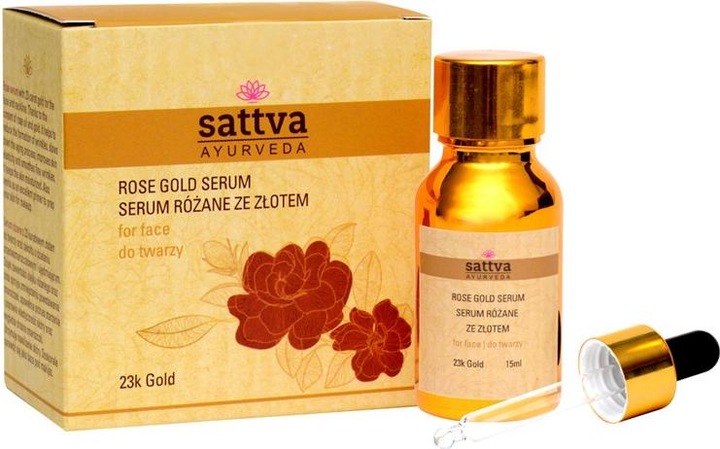 Image du produit Sattva Ayurveda Rose Gold Sérum à la rose avec or pour le visage 15Ml (15 ml)