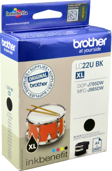 Produktbild Brother Lc-22ubk Ink Cartridge Black (BK)