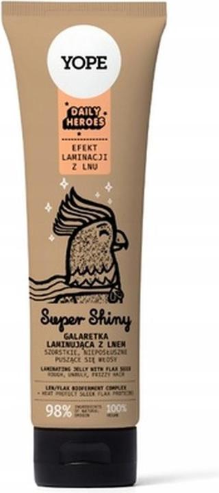 Yope Super Glänzendes Laminiergel Mit Flachs 98% (Körperlotion, 140 ml)