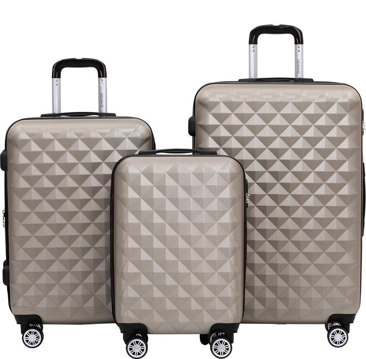 Produktbild Beibye Reisekofferset Champagner (115 l, M (50 - 90l), L (90 - 115l), XL (ab 115l))