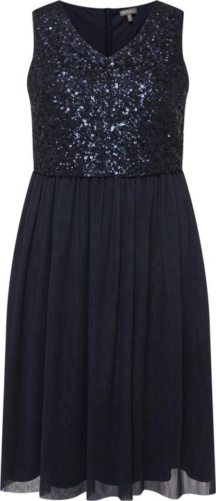 Immagine prodotto Ulla Popken Abito midi smanicato con paillettes e scollo a V (50, 52)