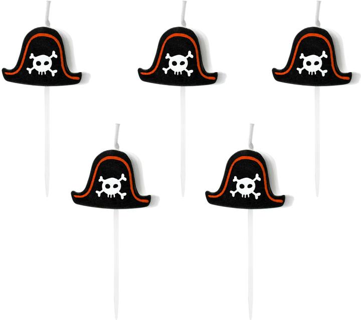 Produktbild Partydeco Piraten-Kerzen (5 x)