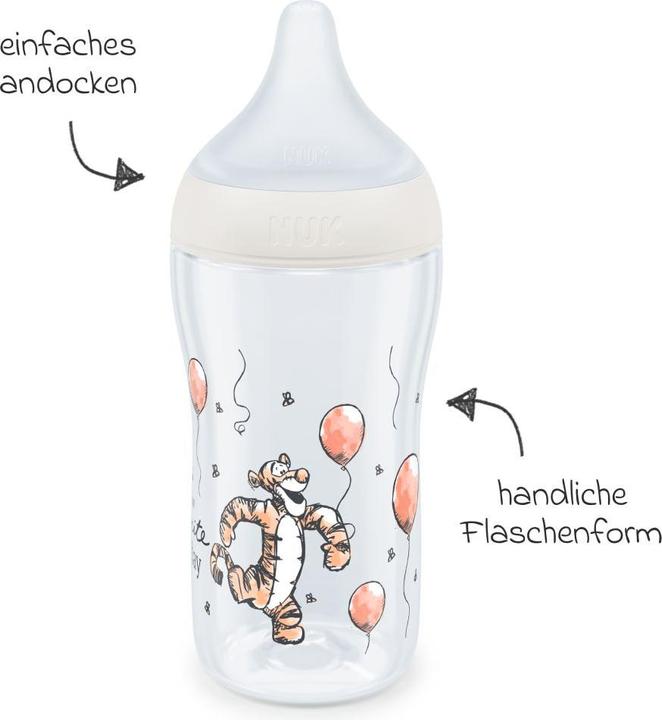 Produktbild NUK Babyflaschen PP-Flasche Perfect Match 260 ml + Silikon-Sauger (260 ml)