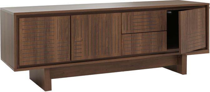 Mendler TV-Rack HWC-O34, Melamin 51,5x150x39,5cm – braun