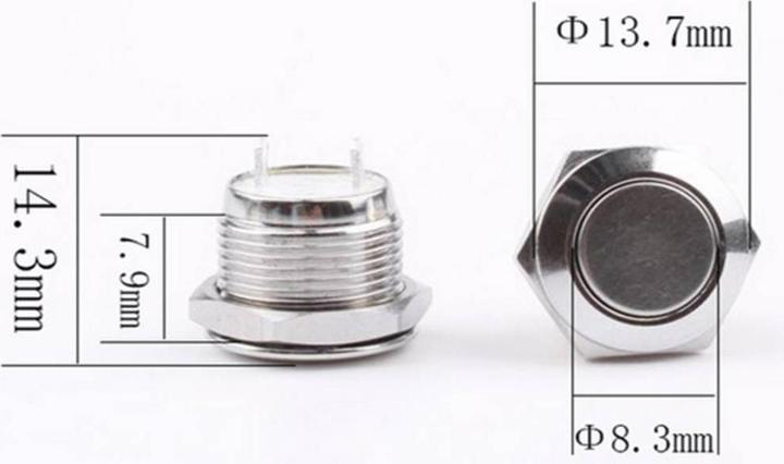 Produktbild Tru Components Edelstahl Drucktaster