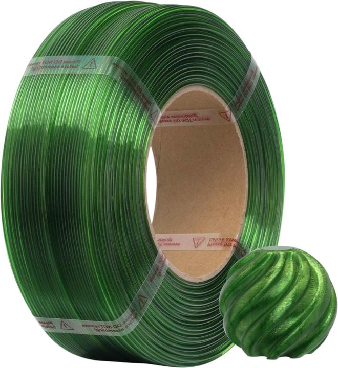 Produktbild eSUN PET Basic Grün Transparent Refill Filament 1.75mm 1Kg (PET, 1.75 mm, 1000 g, Grün)