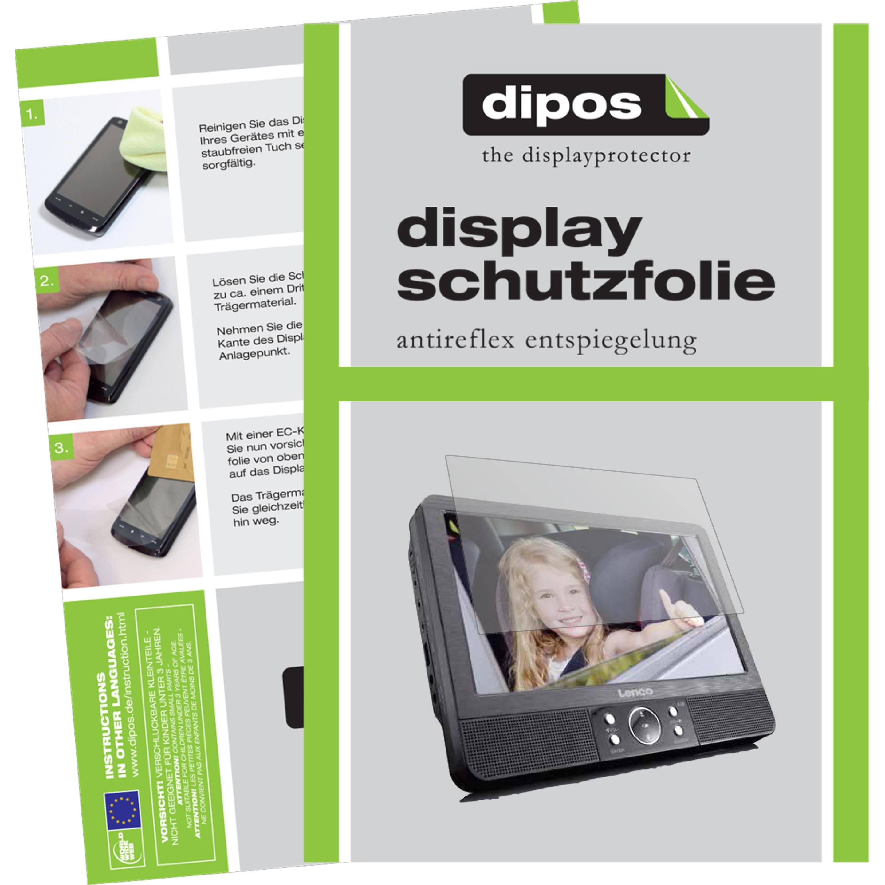 Dipos Displayschutzfolie Antireflex (3 Stück, DVP-939), Tablet Schutzfolie