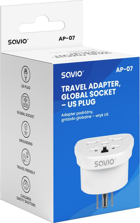 Immagine prodotto Savio AP-07 Netzteil & Spannungsumwandler Universal 2500 W Weiss