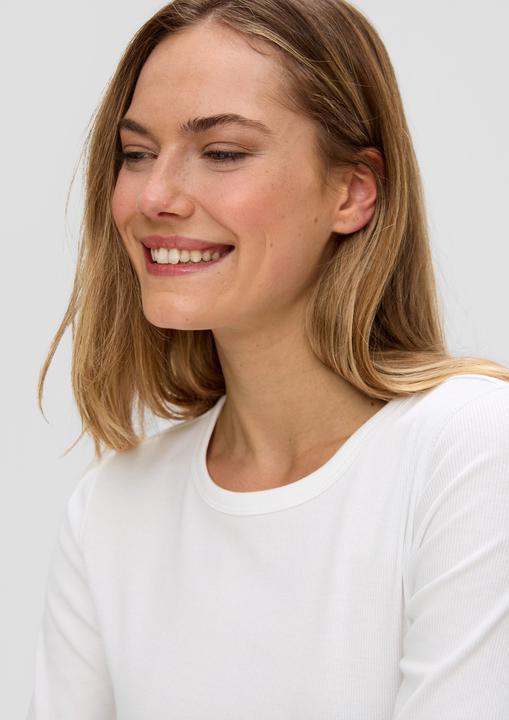 Immagine prodotto S.Oliver T-Shirt Geripptes T-Shirt im Slim Fit (46)